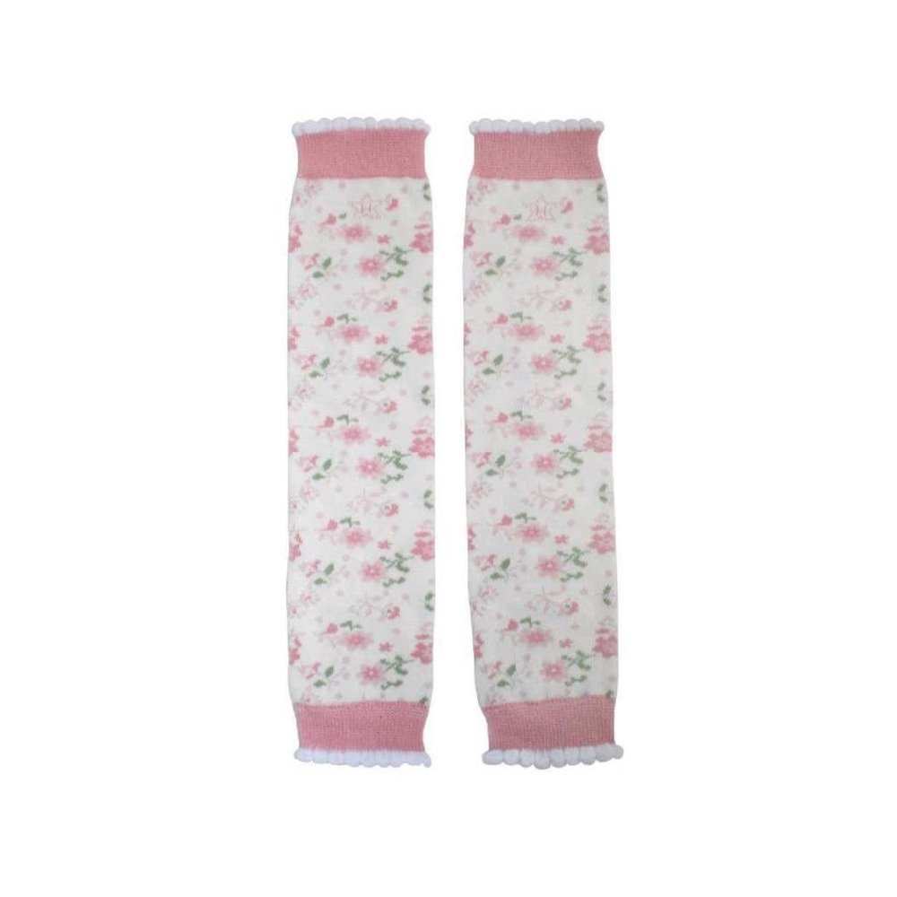 Pink Flower Enchanted Leg Warmers by Huggalugs - Babies to Kids 8 Years - NIP - Picture 1 of 3